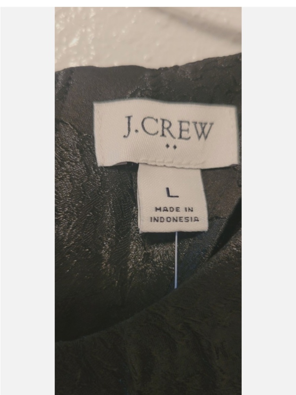 J. Crew Black Textured Puff-Sleeve Blouse - Picture 5 of 5